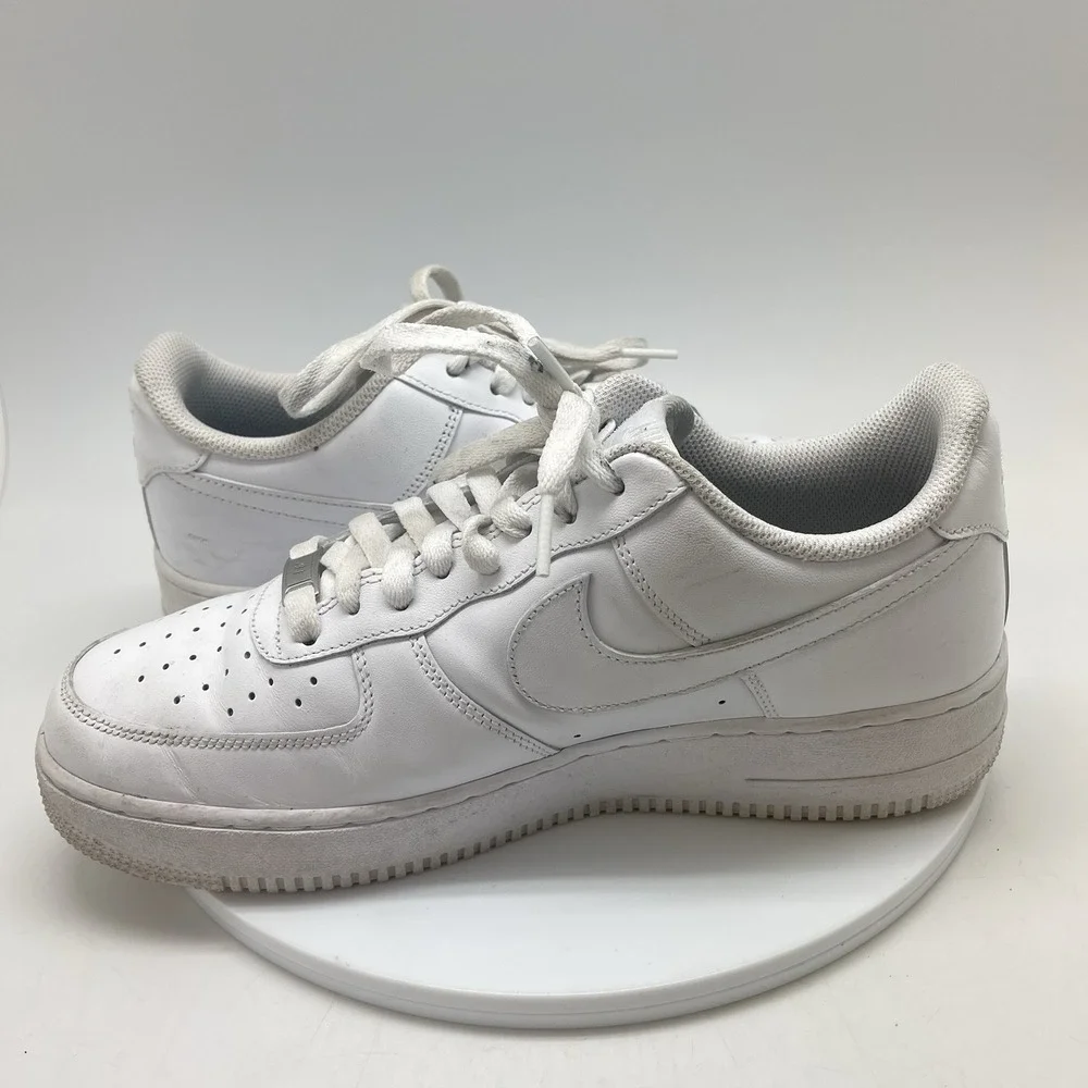 Nike Air Force 1 07 Sneakers Mens 9‎ White Leather CW2288-111 Casual Shoes
